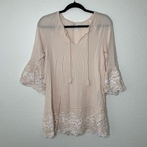 § Lace Embroidered Tunic §